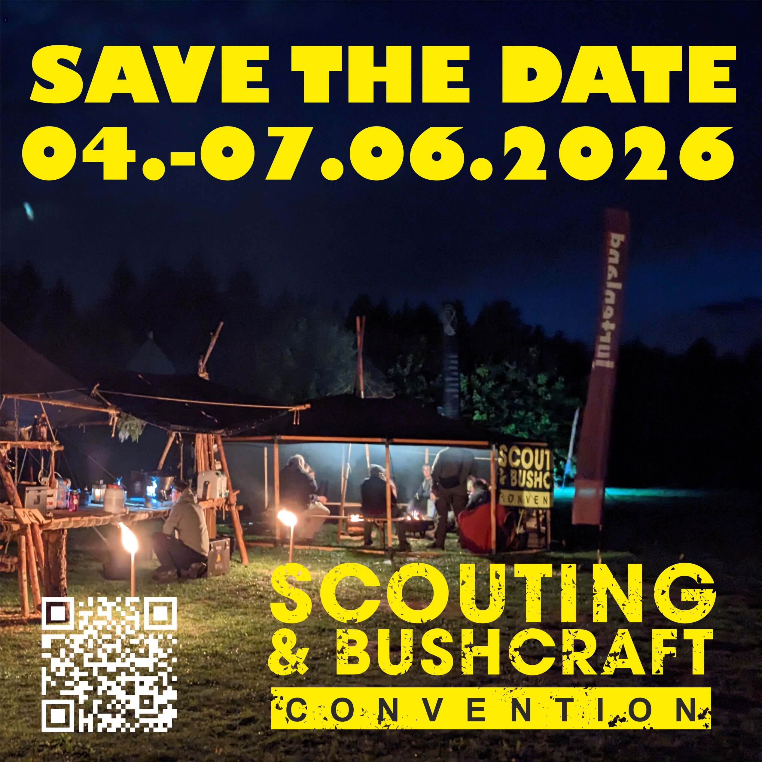 Save the Date 4.-7- Juni 26 Scouting Bushcraft Convention
